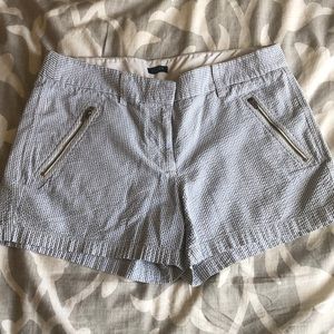 J.Crew seersucker shorts.